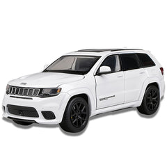 Car Model 1/32 Scale Grand Cherokee Pull Back Diecast Vehicles Toys Alloy Model Car Collection Mode for KidsAdultBoyfriend Gift(White)