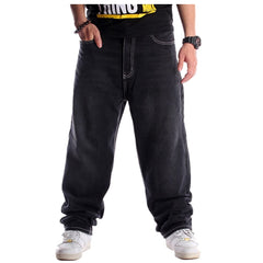 Mens Black Baggy Jeans Loose fit