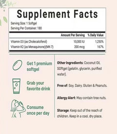 Vitamin D3 & K2 Capsules